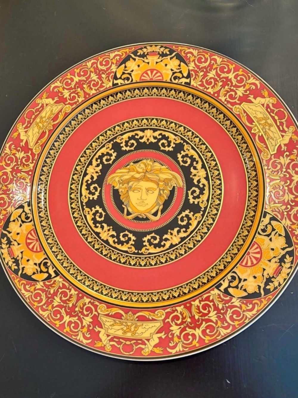 Rosenthal Versace Medusa Red Dinner Plate